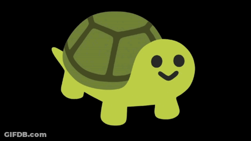 Smiling Cartoon Turtle GIF