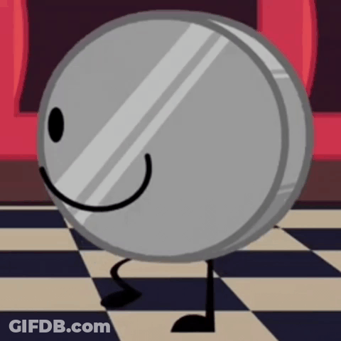 Smiling Coin With Legs GIF