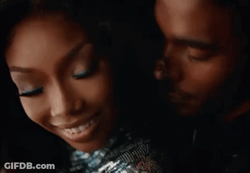 Smiling Couple, Woman In Sequined Dress GIF