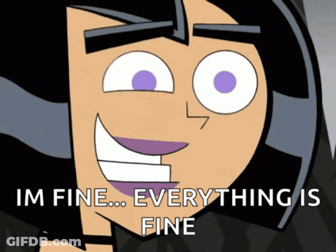 Smiling Danny Phantom Pretending Everything Is Fine GIF