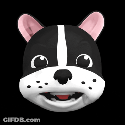 Smiling Dog Crying Sticker GIF