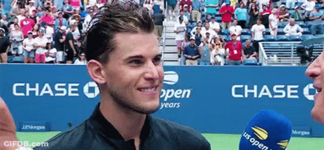 Smiling Dominic Thiem GIF