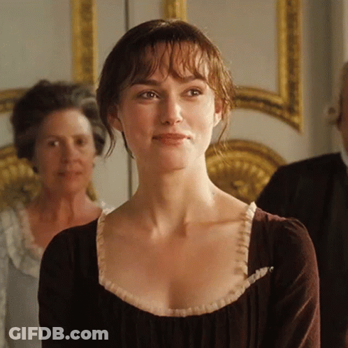 Smiling Elizabeth Bennet GIF