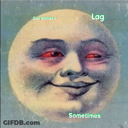 Smiling Face Painting Sometimes I Lag GIF