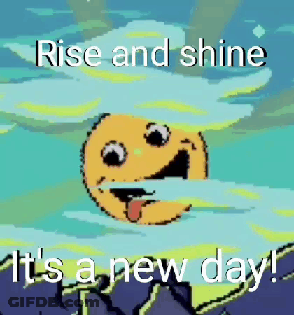 Smiling Face With Rise And Shine GIF