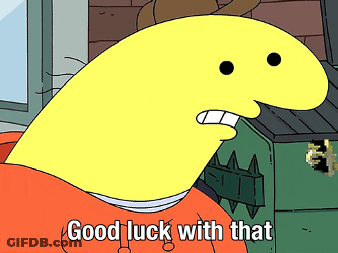 Smiling Friends Good Luck Meme GIF