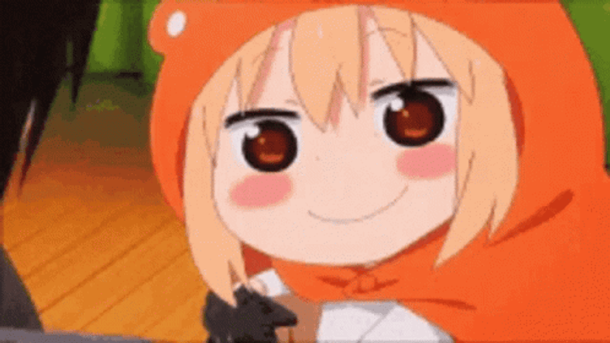 Smiling Himouto! Umaru-Chan GIF