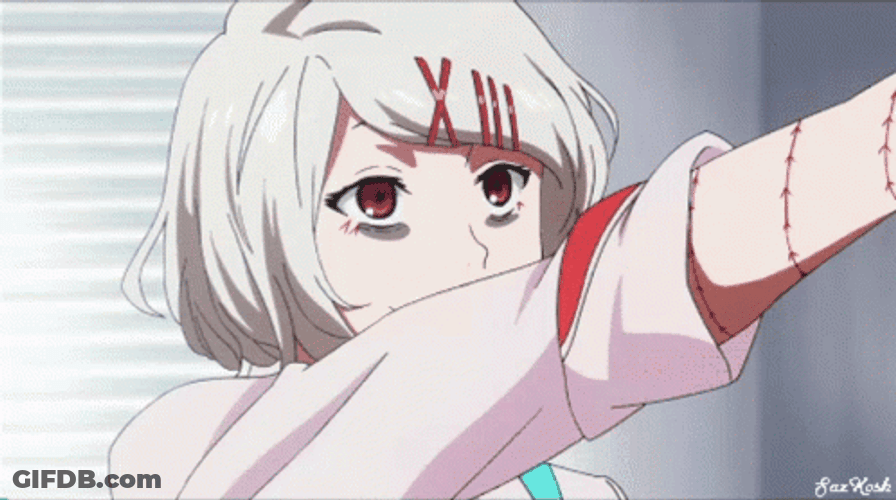 Smiling Juuzou Suzuya  High Five GIF