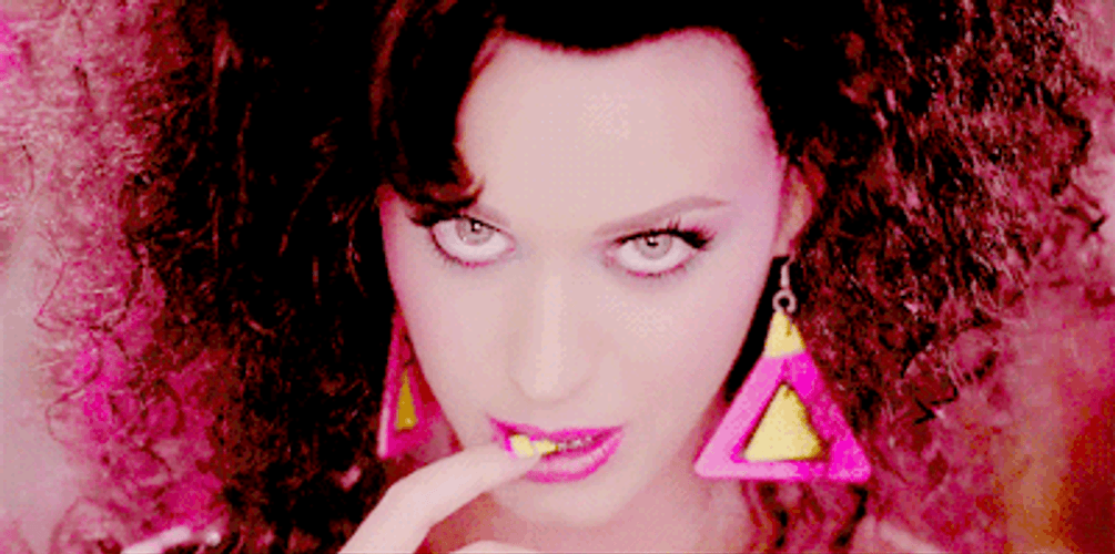 Smiling Katy Perry Seductive Stare GIF