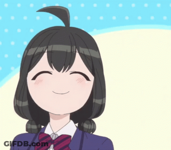 Smiling Komi Can't Communicate GIF