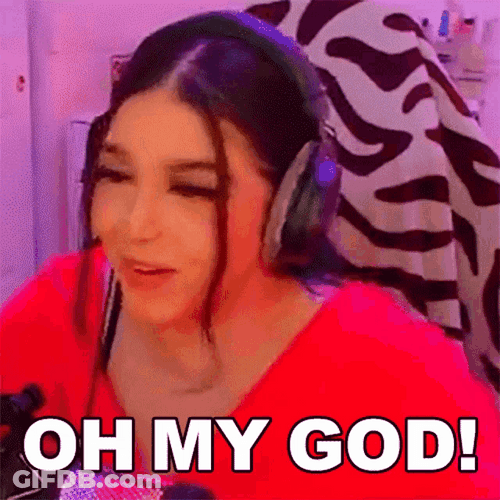 Smiling Lady Oh My God GIF
