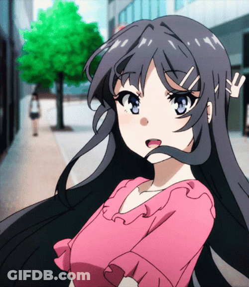 Smiling Mai Sakurajima GIF