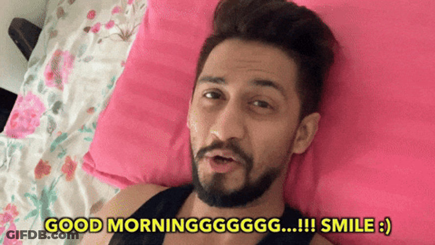 Smiling Man Good Morning Meme GIF