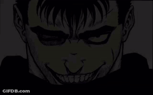 Smiling Man In Black And White GIF