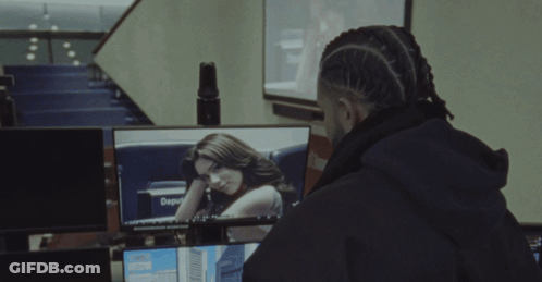 Smiling Man In Front Of Deputy Screen GIF