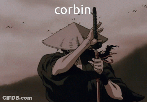 Smiling Man In Suit Says Welcome Corbin To Woman GIF