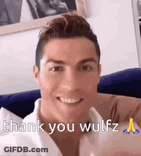 Smiling Man On Couch Thank You Wulfz GIF