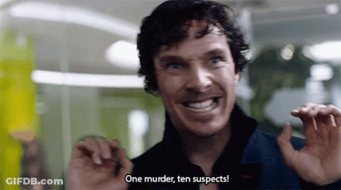 Smiling Man One Murder Ten Suspects GIF