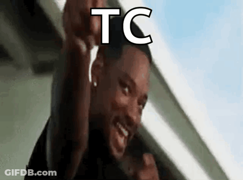 Smiling Man Pointing In Black Shirt GIF