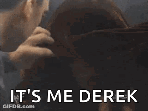 Smiling Man Saying Its Me Derek GIF