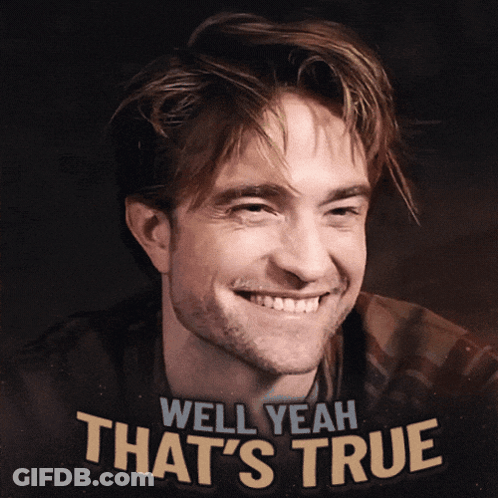 Smiling Man Saying Well Yeah That's True GIF