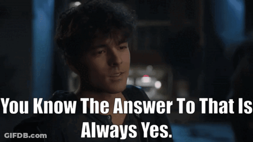 Smiling Man Saying You Know The Answer Is Always Yes GIF