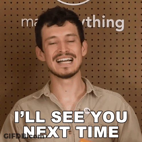 Smiling Man Says I'll See You Next Time GIF