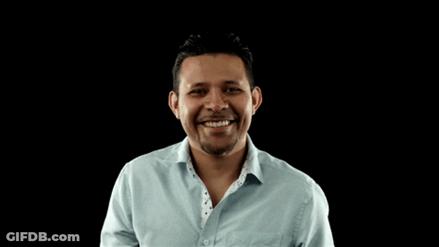 Smiling Man Show Straight Face GIF