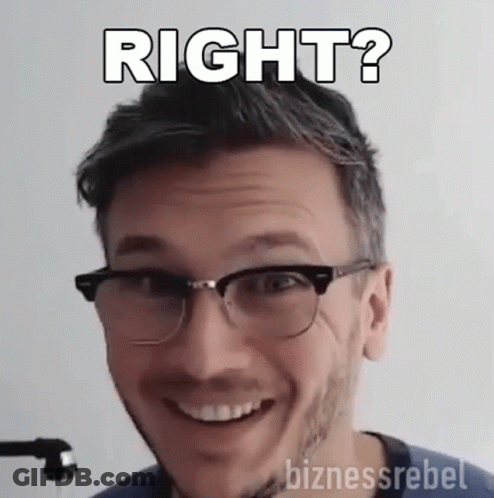 Smiling Man Wearing Glasses GIF