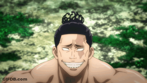 Smiling Man With Bun GIF