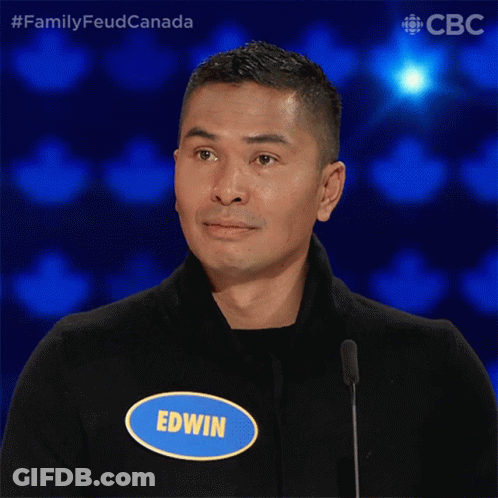 Smiling Man With Edwin Name Tag GIF