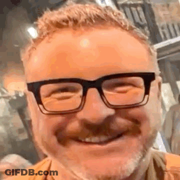 Smiling Man With Glasses And Beard GIF