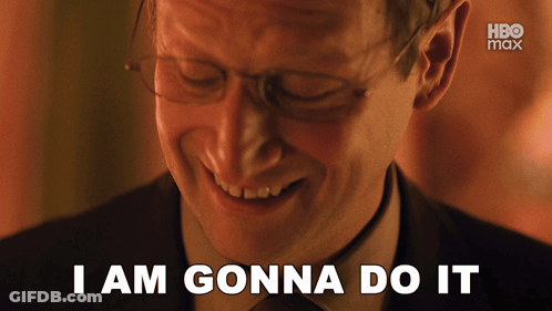 Smiling Man With Glasses Saying I Am Gonna Do It GIF