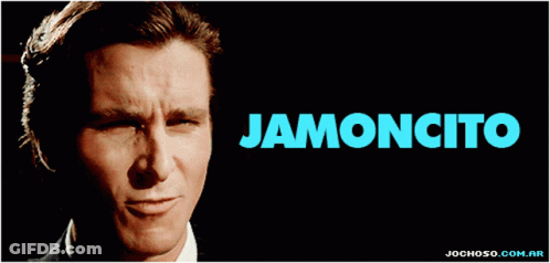 Smiling Man With Jamoncito Poster GIF