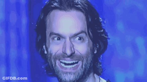 Smiling Man With Long Hair And Beard GIF