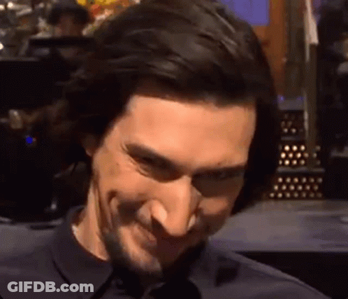 Smiling Man With Long Hair Beard Making Face GIF