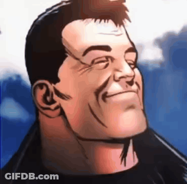 Smiling Man With Mustache And Beard GIF