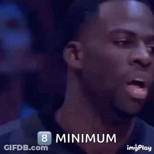 Smiling Man With Number 8 Face GIF