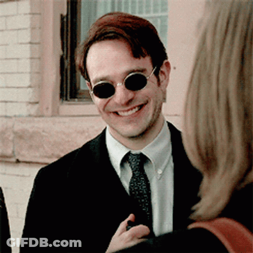Smiling Matt Burdock Daredevil GIF