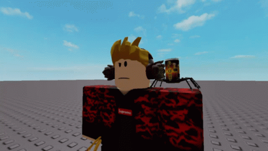 Smiling Minecraft Holding Reverse Card GIF