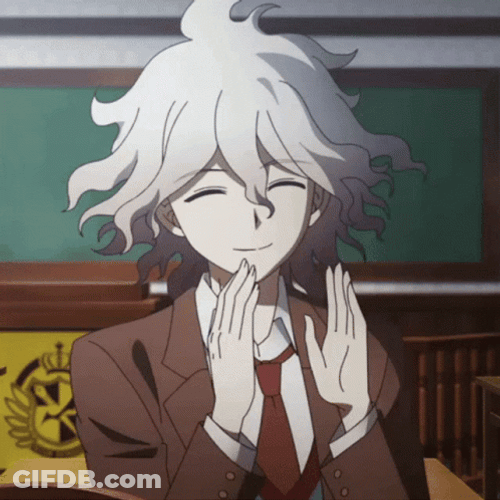 Smiling Nagito Clapping Hands GIF