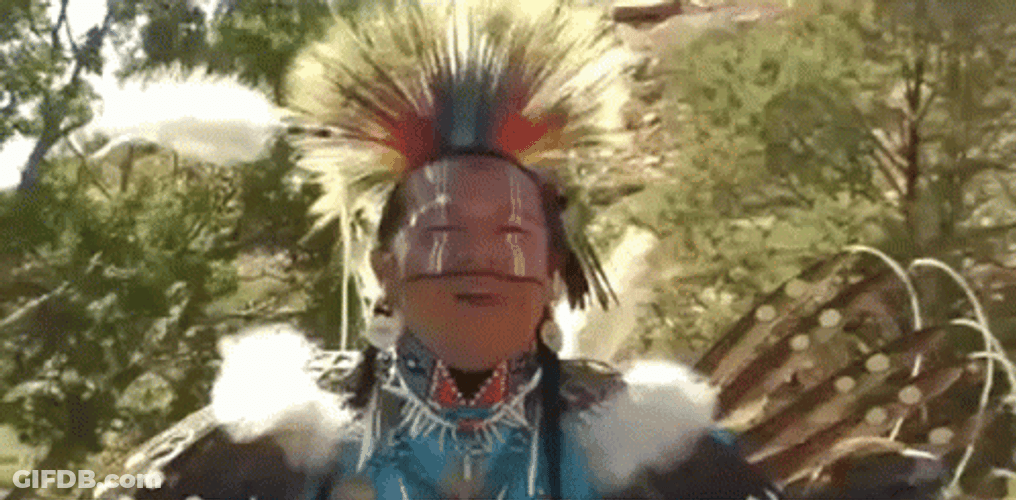 Smiling Native American GIF