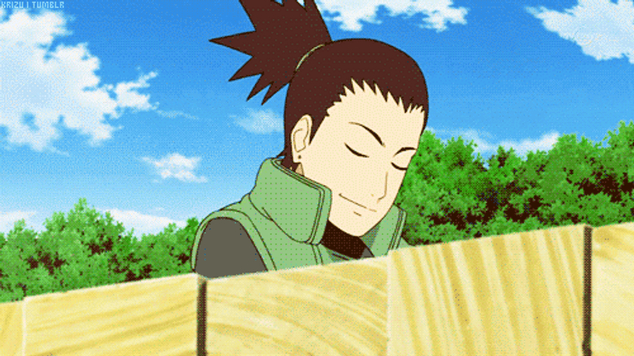 Smiling Shikamaru Nara Hello Wave GIF