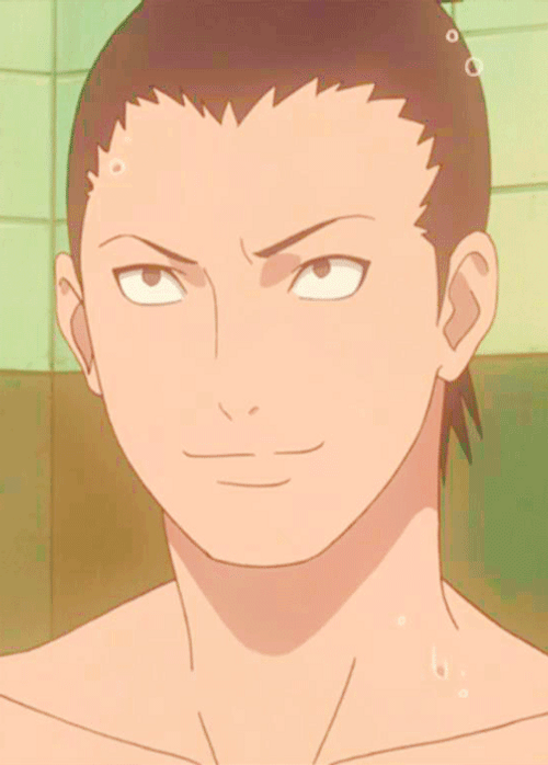 Smiling Shikamaru Nara Naruto Anime GIF