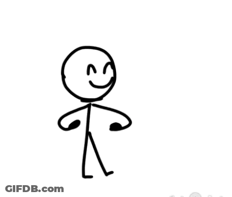 Smiling Stick Figure Drawing GIF