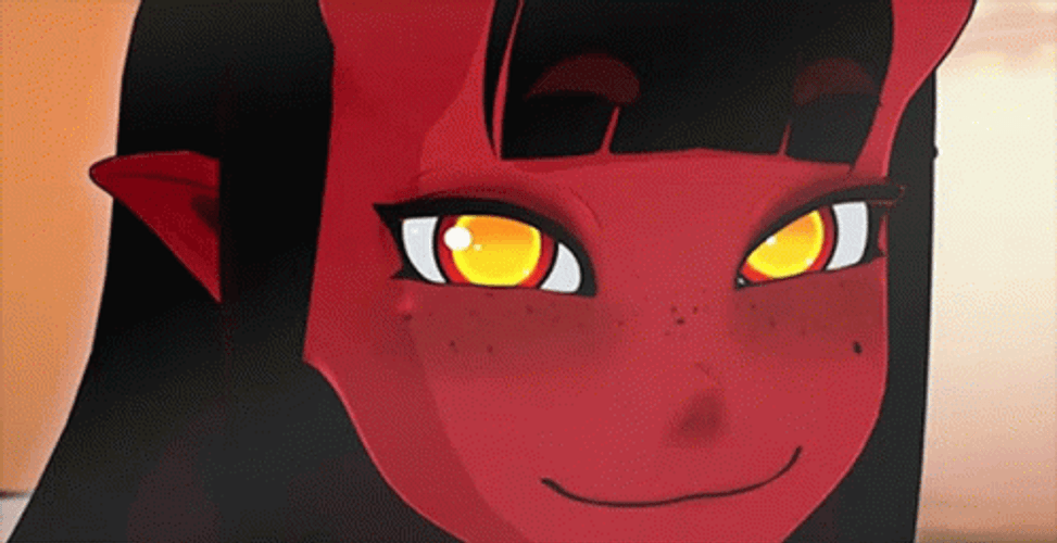 Smiling Succubus Meru GIF