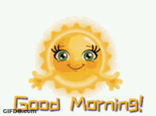 Smiling Sun Good Morning GIF