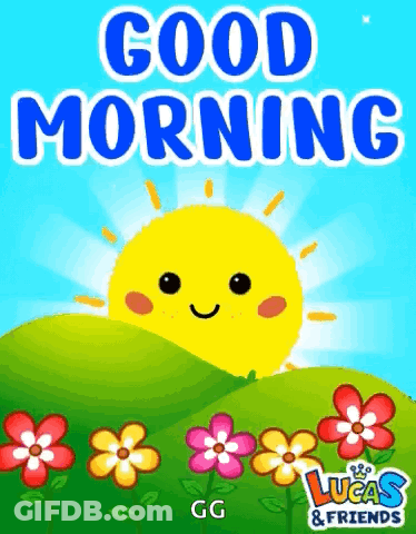 Smiling Sun Good Morning Card GIF