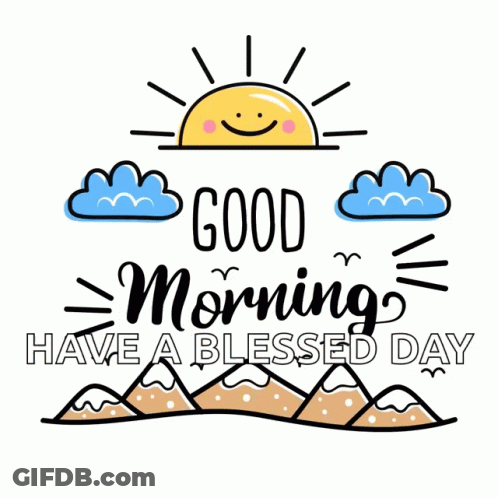 Smiling Sun Good Morning Poster GIF