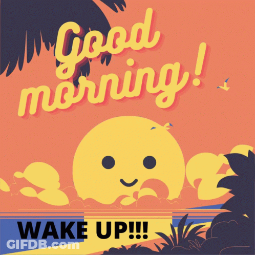 Smiling Sun Good Morning Wake Up Poster GIF